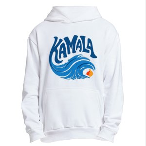 Blue Cat Wave For Kamala Harris Trump Urban Pullover Hoodie