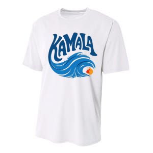 Blue Cat Wave For Kamala Harris Trump Performance Sprint T-Shirt