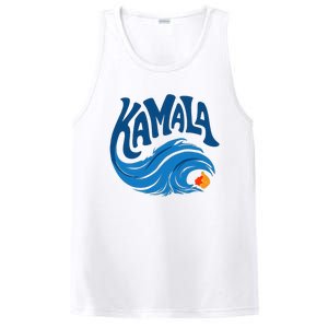 Blue Cat Wave For Kamala Harris Trump PosiCharge Competitor Tank