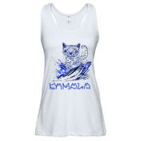 Blue Cats Wave For Kamala Funny Kamala Harris Cat Ladies Ladies Essential Flowy Tank