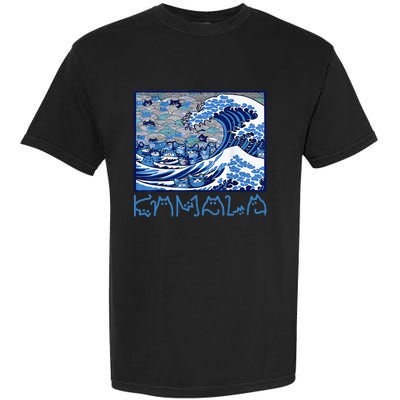 Blue Cats Wave Childless Cat Lady For Kama 2024 Garment-Dyed Heavyweight T-Shirt