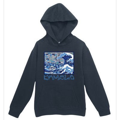 Blue Cats Wave Childless Cat Lady For Kama 2024 Urban Pullover Hoodie