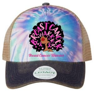 Breast Cancer Warrior Queen Black Woman Pink Ribbon October Legacy Tie Dye Trucker Hat