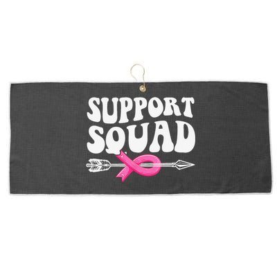 Breast Cancer Warrior Support Squad Breast Cancer Awareness Large Microfiber Waffle Golf Towel