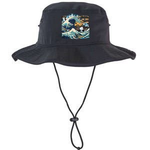 Blue Cats Wave For Kamala Funny Cat Lady President Legacy Cool Fit Booney Bucket Hat