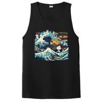 Blue Cats Wave For Kamala Funny Cat Lady President PosiCharge Competitor Tank