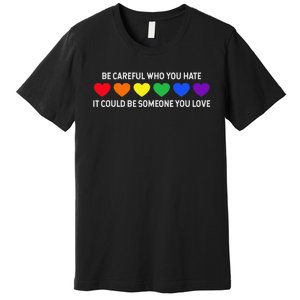 Be Careful Who You Hate It Could Be Someone You Love Premium T-Shirt