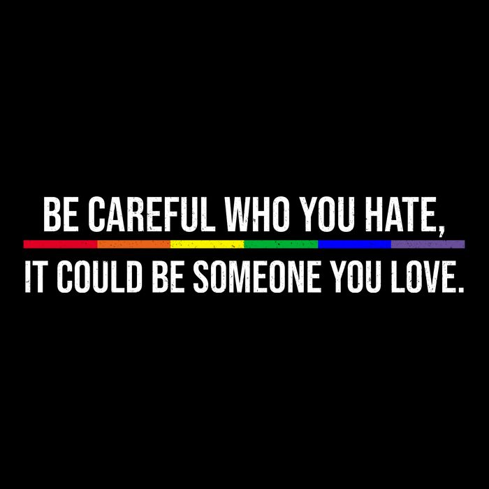 Be Careful Who You Hate It Could Be Someone You Love LGBTQ 16 in Basic Backpack