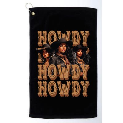 Black Cowgirls Western Rodeo Melanin Black History Golf Towel