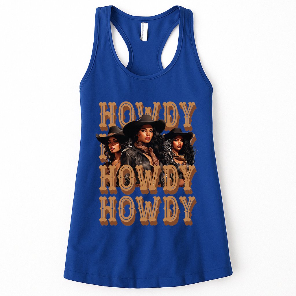 Black Cowgirls Western Rodeo Melanin Black History Womens Tank Top