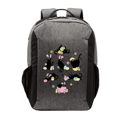 Black Cat With Bunny Eggs Happy Easter Day Matching Vector Backpack