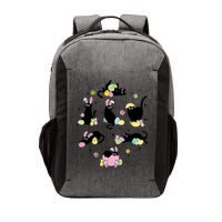Black Cat With Bunny Eggs Happy Easter Day Matching Vector Backpack
