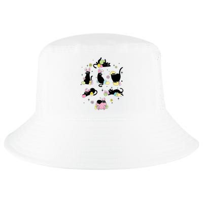 Black Cat With Bunny Eggs Happy Easter Day Matching Cool Comfort Performance Bucket Hat