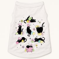 Black Cat With Bunny Eggs Happy Easter Day Matching Doggie Tank
