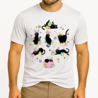 Black Cat With Bunny Eggs Happy Easter Day Matching Performance Shirt