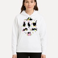 Black Cat With Bunny Eggs Happy Easter Day Matching Hoodie