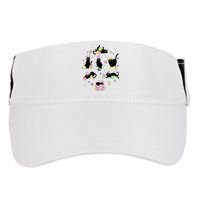 Black Cat With Bunny Eggs Happy Easter Day Matching Adult Drive Performance Visor