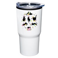 Black Cat With Bunny Eggs Happy Easter Day Matching Tumbler