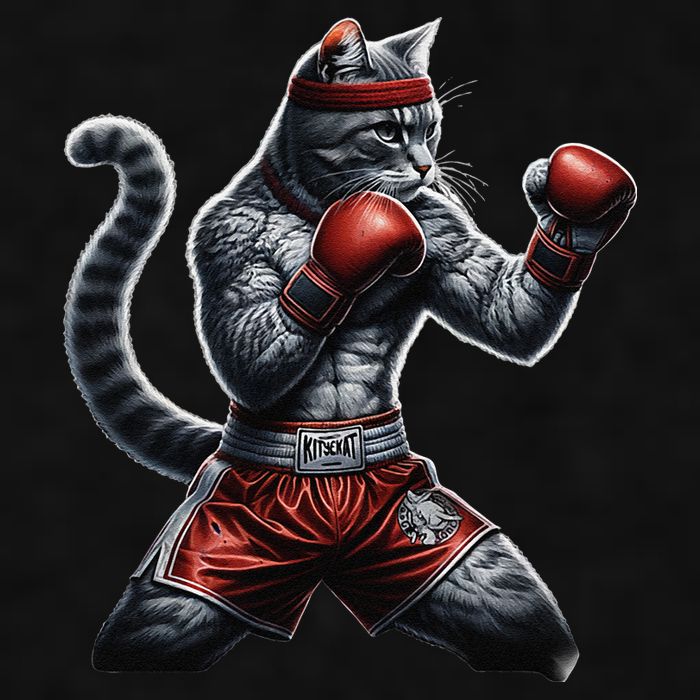 Boxing Cat When Your Cat Hits Harder Than You Do Ladies PosiCharge Tri-Blend Wicking Tank