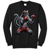 Boxing Cat When Your Cat Hits Harder Than You Do Sweatshirt