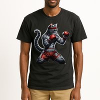 Boxing Cat When Your Cat Hits Harder Than You Do Tall T-Shirt