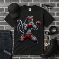 Boxing Cat When Your Cat Hits Harder Than You Do Tall T-Shirt