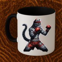 Boxing Cat When Your Cat Hits Harder Than You Do Mug