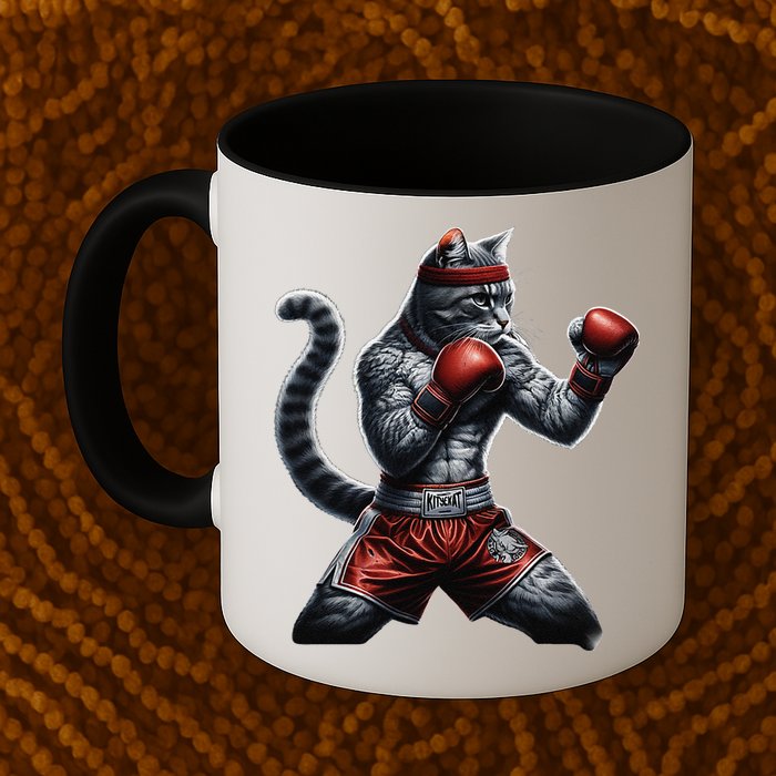 Boxing Cat When Your Cat Hits Harder Than You Do Mug