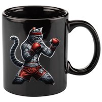 Boxing Cat When Your Cat Hits Harder Than You Do 11oz C Handle Ceramic Mug