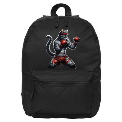 Boxing Cat When Your Cat Hits Harder Than You Do 16 in Basic Backpack