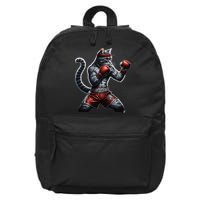Boxing Cat When Your Cat Hits Harder Than You Do 16 in Basic Backpack