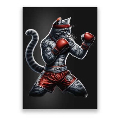 Boxing Cat When Your Cat Hits Harder Than You Do Poster