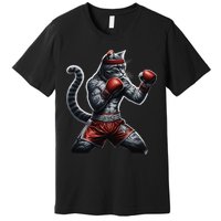 Boxing Cat When Your Cat Hits Harder Than You Do Premium T-Shirt