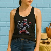 Boxing Cat When Your Cat Hits Harder Than You Do Womens Tank Top
