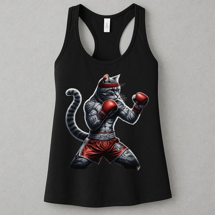 Boxing Cat When Your Cat Hits Harder Than You Do Womens Tank Top
