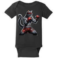 Boxing Cat When Your Cat Hits Harder Than You Do Baby Bodysuit
