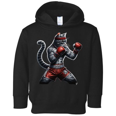 Boxing Cat When Your Cat Hits Harder Than You Do Toddler Hoodie