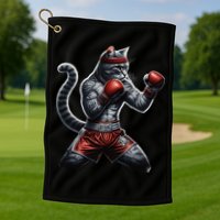 Boxing Cat When Your Cat Hits Harder Than You Do Golf Towel