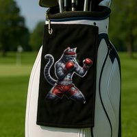Boxing Cat When Your Cat Hits Harder Than You Do Golf Towel