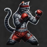 Boxing Cat When Your Cat Hits Harder Than You Do Golf Towel
