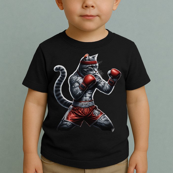 Boxing Cat When Your Cat Hits Harder Than You Do Toddler T-Shirt
