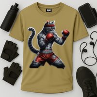 Boxing Cat When Your Cat Hits Harder Than You Do Cooling Performance Crew T-Shirt