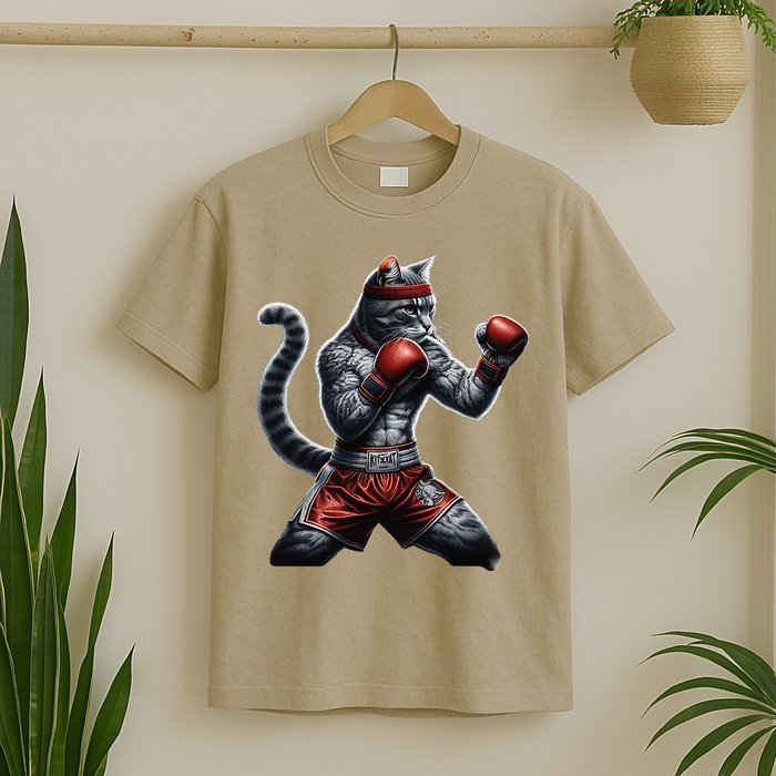 Boxing Cat When Your Cat Hits Harder Than You Do T-Shirt