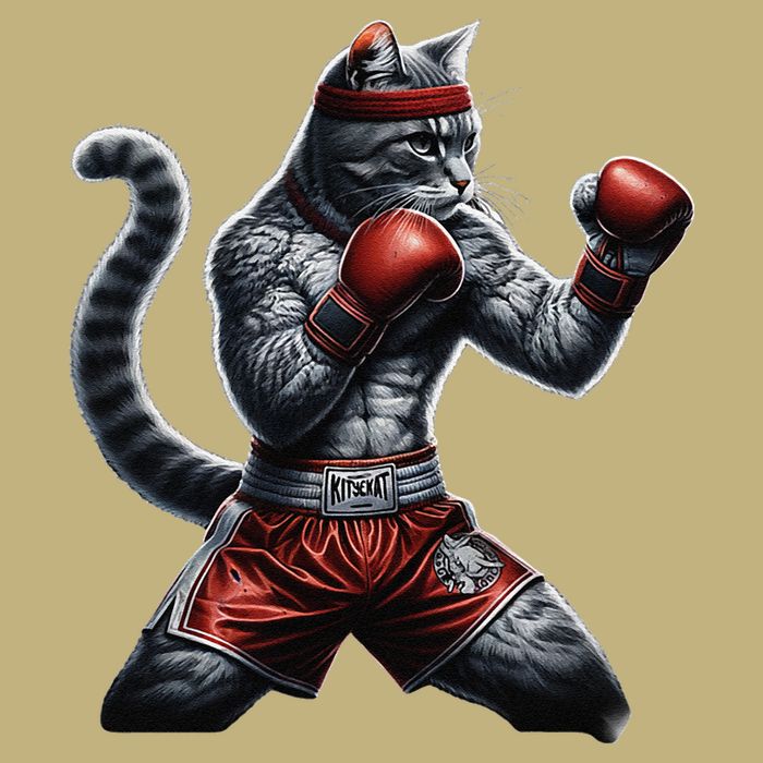 Boxing Cat When Your Cat Hits Harder Than You Do T-Shirt