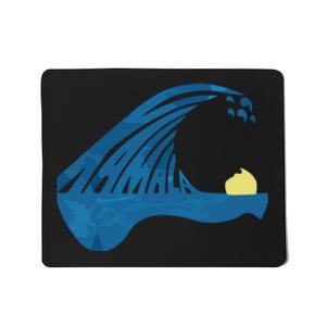 Blue Cats Wave For Kamala Funny Trump Blue Wave Of Cat Mousepad