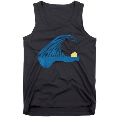 Blue Cats Wave For Kamala Funny Trump Blue Wave Of Cat Tank Top