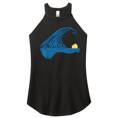 Blue Cats Wave For Kamala Funny Trump Blue Wave Of Cat Women's Perfect Tri Rocker Tank