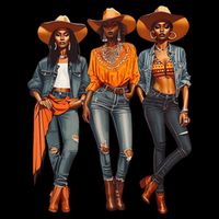 Black Cowgirl Western Rodeo Melanin Black History Texas Button
