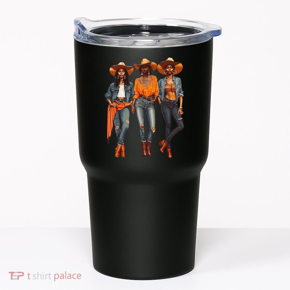 Black Cowgirl Western Rodeo Melanin Black History Texas Tumbler
