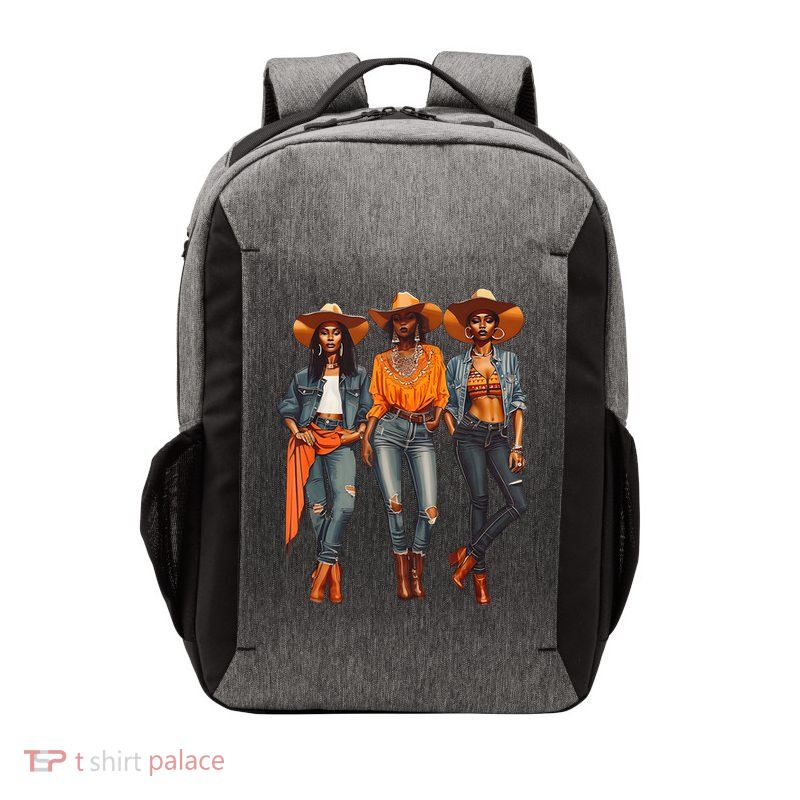 Black Cowgirl Western Rodeo Melanin Black History Texas Vector Backpack